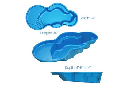 Latham Fiberglass Pool Shapes Axiom 14
